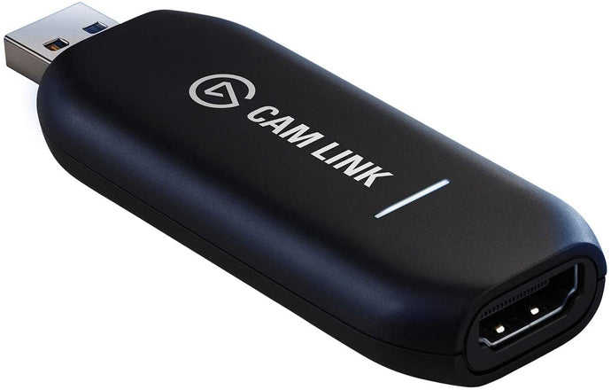 Elgato Cam Link 4K — Broadcast Live, Record via DSLR, Camcorder, or Action cam, 1080p60 or 4K at 30 fps, Compact HDMI Capture Device, USB 3.0