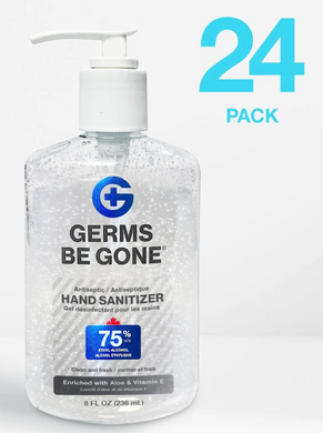24 bottles - 75% Germs Be Gone - 236mL (8oz)