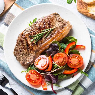 BEEF STRIPLOIN STEAK T/E AA+ PACK OF 20 (225 GRAMS) FROZEN | THE BUTCHER SHOPPE