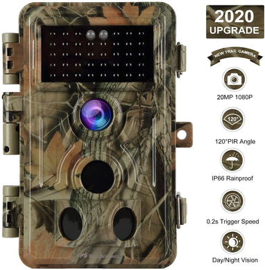 d BlazeVideo 16MP HD 1080P Game Trail Camera No Glow and No Flash 38 Infrared LEDs IP66 Waterproof