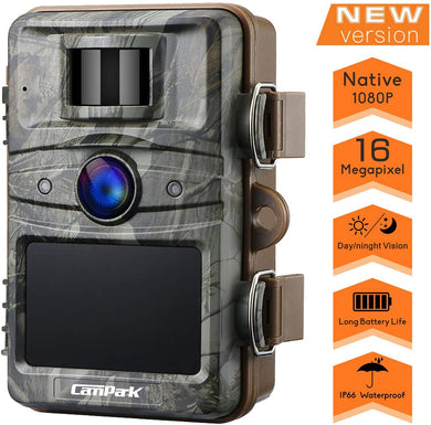 Trail Game Camera, Campark T70 No Glow Night Vision 14MP 1080P Trail Cam Wildlife Surveillance Hunting Cam with 2.4