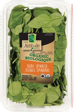 Fresh Attitude Organic Baby Spinach