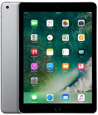 Apple iPad with WiFi + Cellular, 128GB, Space Gray (2017 Model)