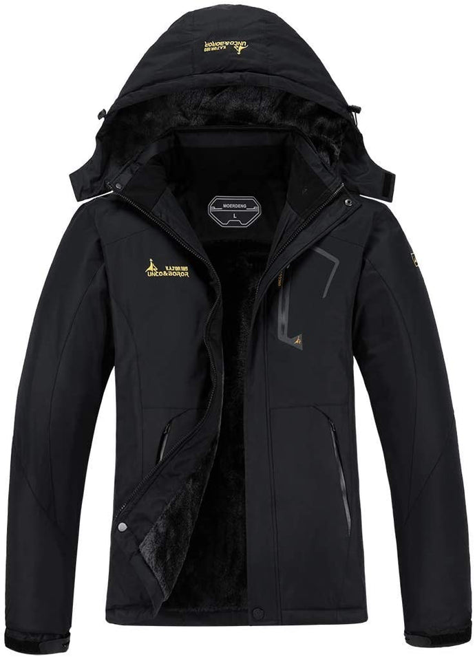 MOERDENG Women's Waterproof Ski Jacket Warm Winter Snow Coat Mountain Windbreaker Hooded Raincoat - DeliverMyCart.com