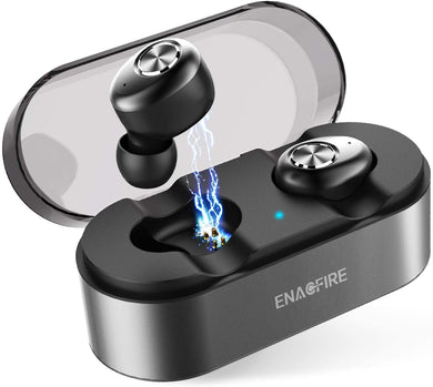 Wireless Earbuds, ENACFIRE E18 Latest Bluetooth 5.0 True Wireless Bluetooth Earbuds 15H Playtime 3D Stereo Sound for Gym Sport Wireless Headphones, Built-in Microphone for iOS and Android Device