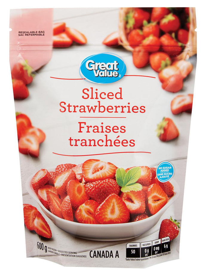 Great Value Sliced Strawberries