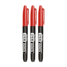 3 pcs/Set Permanent Marker Pen Waterproof Ink Fine Point Black Blue Red Oil Ink 1.5mm Round Toe Fine Color Marker Pens