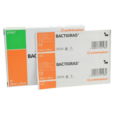 SMITH&NEPHEW BACTIGRAS TOTAL ANTOSEPTIC DRESSING PACK OF 50