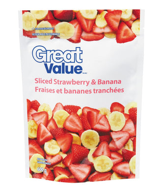 Great Value Sliced Strawberry & Banana
