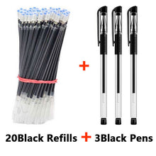 30PCS Gel Pen Set School supplies Black Blue Red ink Color 0.5mm Ballpoint pen Students School Office Stationery