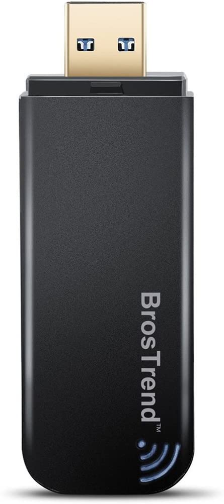 BrosTrend 1200Mbps USB WiFi Network Adapter for Laptop, Desktop PC of ...