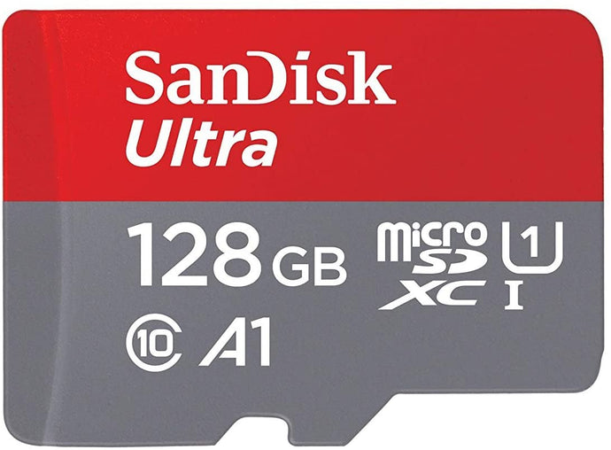 SanDisk Ultra 128GB microSDXC UHS-I card with Adapter(SDSQXAF-128G-GN6MA) - Black