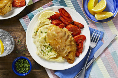 Roast Chicken Mashed Potatoe and  Sliced Carrots PACK OF 10 Frozen MEALS