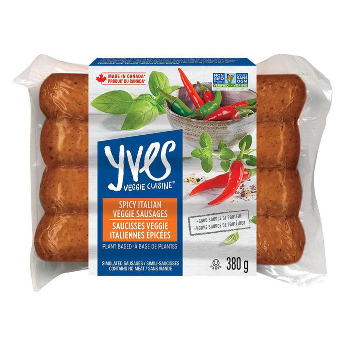 Yves Veggie Cuisine Vegan Spicy Italian Veggie Sausages