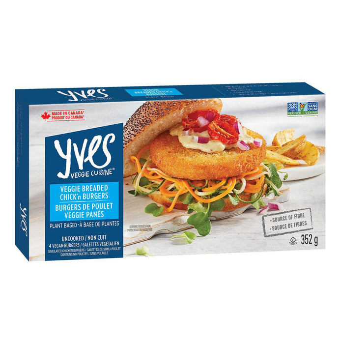 Yves Veggie Breaded Chick'n Burgers