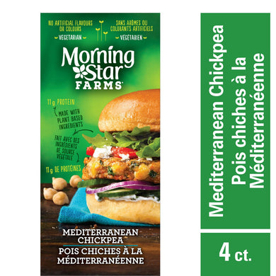 Morningstar Farms, Mediterranean Chickpea Veggie Burger, 268g