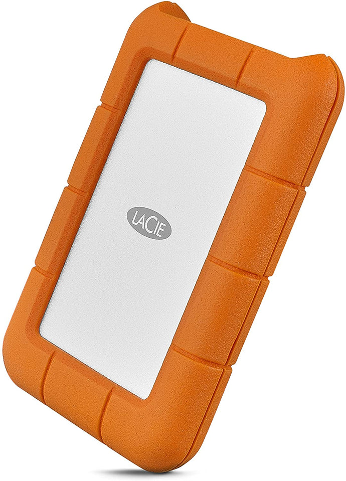 LaCie Rugged USB-C 2TB External Hard Drive Portable HDD – USB 3.0 compatible, Drop Shock Dust Rain Resistant
