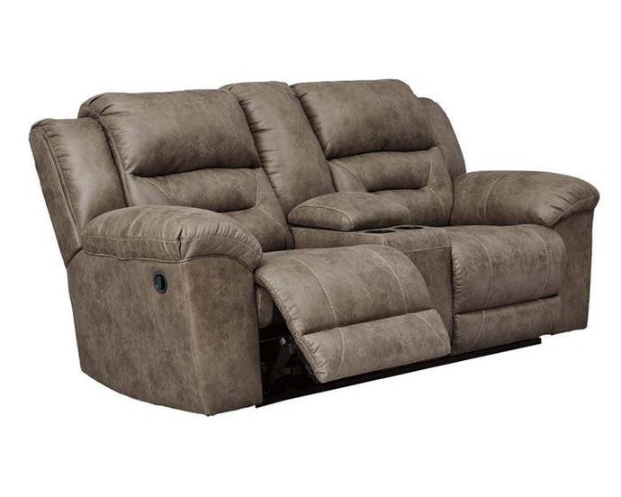 Signature Design by Ashley Stoneland Series DBL Rec Loveseat w/Console Free Delivery