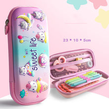 3D EVA unicorn cute pencil case cartoon stationery box girls Color pencil box student pen case school supplies gifts ipad case