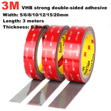 3M Super Strong Double Side Acrylic Foam Tape Anti-Sunburn Temperature Non-Track Acrylic Adhesive For Car DIY Crafts Home Deco