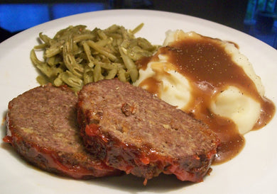 Meatloaf Mashed Potato and Green Beans with Tomato Sauce 100% Kosher Pack Of 10 Frozen Meals