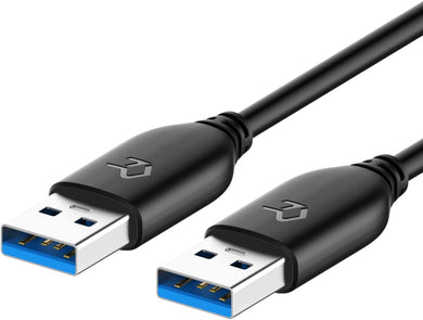 Rankie USB 3.0 Cable, Type A to Type A, 6 Feet, Black