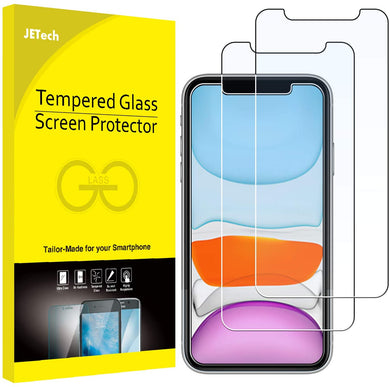 JETech Screen Protector for iPhone 11 and iPhone XR 6.1-Inch, Case Friendly, Tempered Glass Film, 2-Pack
