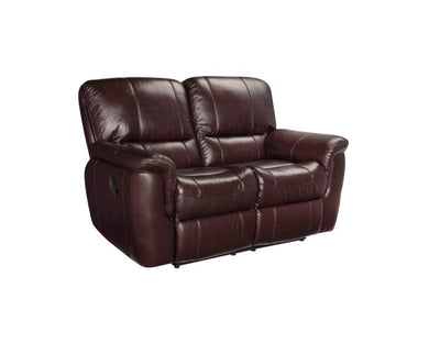 SBF Upholstery Rockwood Leather Love seat in Garda Barun Brown Free Delivery