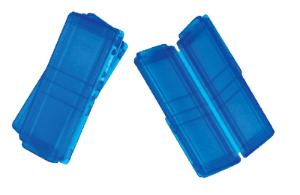 VWR STURDY BLUE SLIDE PLASTIC PACK OF 10