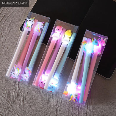 4Pcs/Set Gel Pen Unicorn Pen Stationery Kawaii School Supplies Gel Ink Pen School Stationery Office Suppliers Pen Kids Gifts