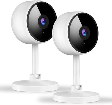 Littlelf Security Camera WiFi Camera Wireless IP Camera-1080P Indoor Camera, Baby Monitor Camera with 2-Way Audio/Night Vision/Motion Detection/Instant Alert, Upgraded Monitor for Pet/Baby/Elder,2PCS