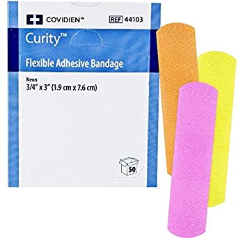 COVIDIEN CURITY FABRIC BANDAGES PACK OF 50