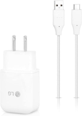 LG Fast Charger with USB C Cable 18W QuickCharge 3.0 Certified for LG G5 G6 G7 ThinQ V30 V40 V20