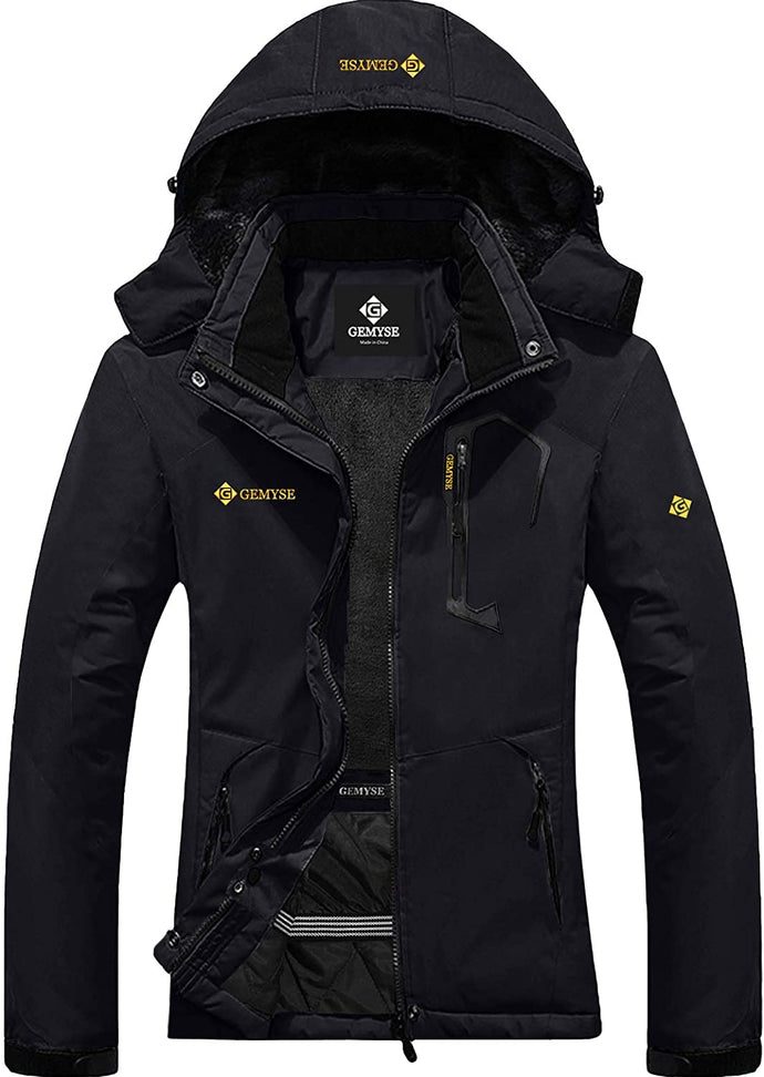 GEMYSE Women's Mountain Waterproof Ski Snow Jacket Winter Windproof Rain Jacket