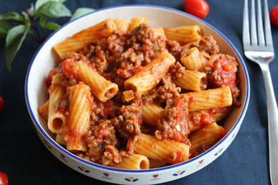Rigatoni with Meat & Veg Sauce 100% Kosher Pack Of 10 Frozen Meals