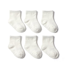 6 Pairs/lot 0 to 6 Yrs Cotton Children&#39;s Anti-slip Boat Socks For Boys Girl Low Cut Floor Kid Sock With Rubber Grips Four Season