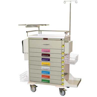 UTILITY CART MEDICAL DRAWERS OF DIFFERENT SIZES 9 PACK OF 1