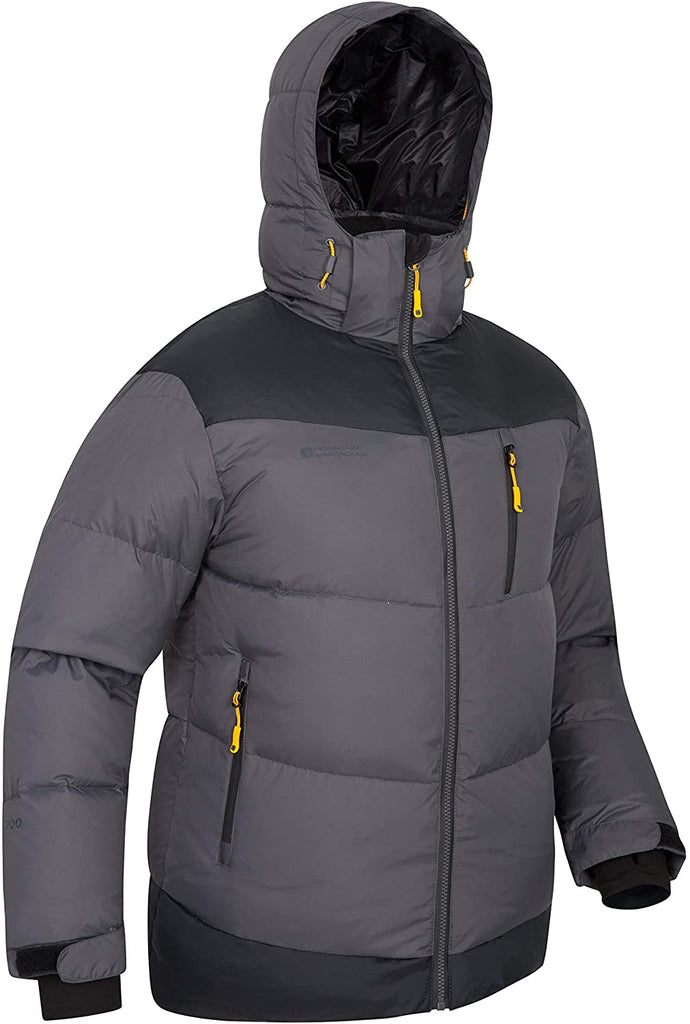 Mountain Warehouse Seasons Mens Winter Puffer Jacket -Water Resistant Padded Coat - DeliverMyCart.com