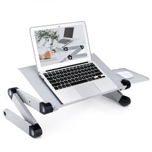 Adjustable Height Laptop Desk Laptop Stand for Bed Portable Lap Desk Foldable Table Workstation Notebook RiserErgonomic Computer Tray Reading Holder Bed Tray Standing Desk Silver Amazon Banned