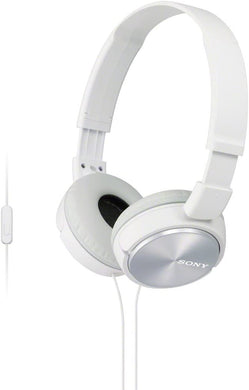 Sony MDRZX310AP/W On-Ear Headphones with Microphone (White)