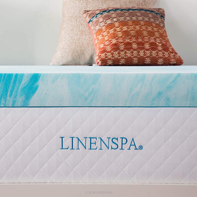 Linenspa 4 Inch Gel Swirl Memory Foam Topper - Twin