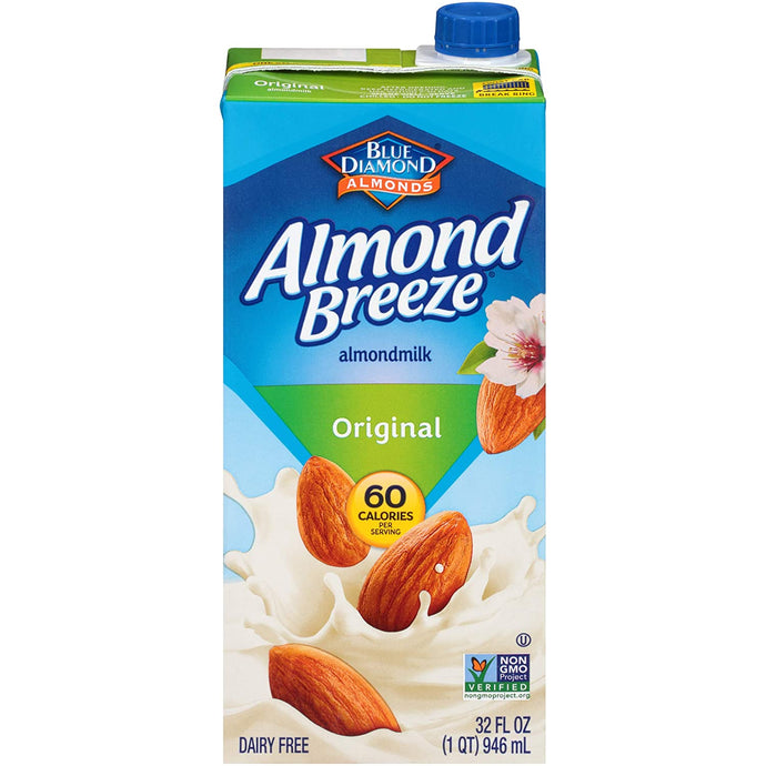 DRINK ORIG ALMOND BREEZE UNSWT PACK OF 12(946 ML)