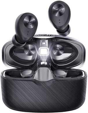 Wireless Earbuds, Bluedio Fi Bluetooth 5.0 Earbuds with CVC 8.0 Noise Cancellation, in-Ear Earphones Headphones with Stereo Sound Deep Bass Built-in Mic for Sports,Workout,Gym| 6Hrs Battery Duration