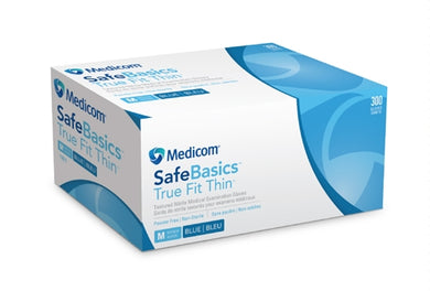 MEDICOM TRUE FIT THIN NITRILE BLUE PACK OF 300