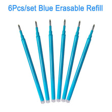 8Pcs/Set Erasable Gel Pen 0.7mm 0.5mm Bullet Tip Blue Black Red Ink Refill Rods 8 Color Writing Drawing Painting Washable Handle