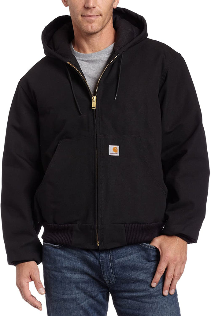 Carhartt Men's Quilted Flannel Lined Duck Active Jacket J140 - DeliverMyCart.com