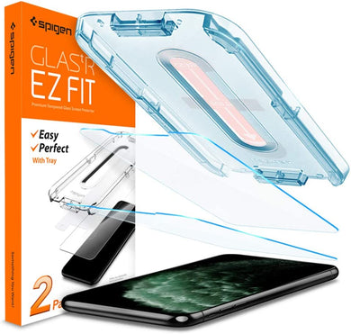 Spigen Tempered Glass Screen Protector Designed for iPhone 11 Pro Max/iPhone Xs Max [6.5 inch] [Case Friendly] - 2 Pack
