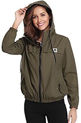 Abollria Raincoats Waterproof Lightweight Rain Jacket Women's Trench Coats - DeliverMyCart.com