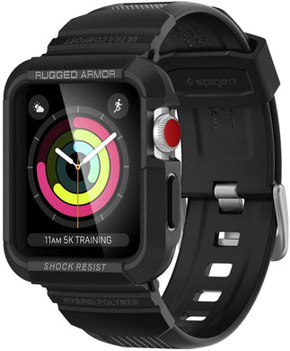 Spigen Rugged Armor Pro Designed for Apple Watch Band with Case for 42mm Apple Watch Series 3 / Series 2/1 / Original (2015) - Black