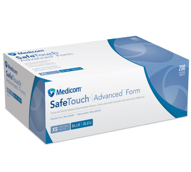 MEDICOM ADVANCED FORM NITRILE BLUE PACK OF 200